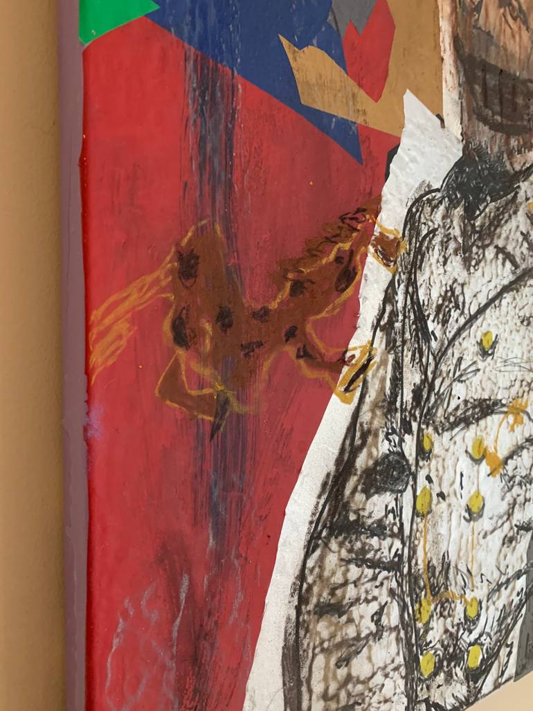 Original Expressionism People Painting by Mg Garrett