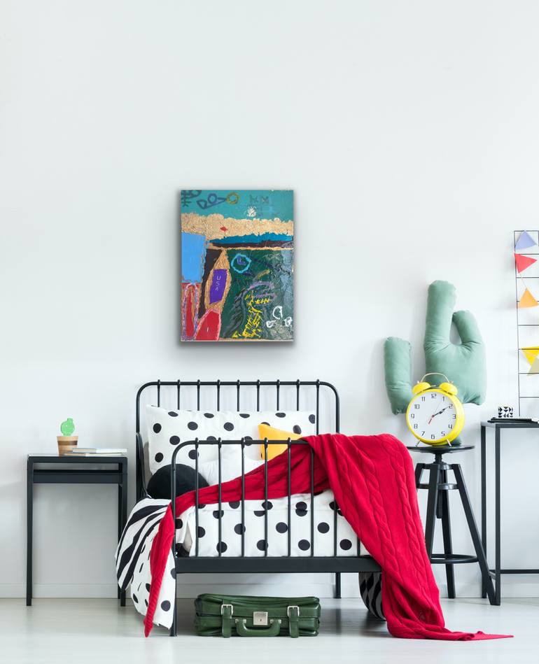 Original Abstract Expressionism Science/Technology Painting by Mg Garrett
