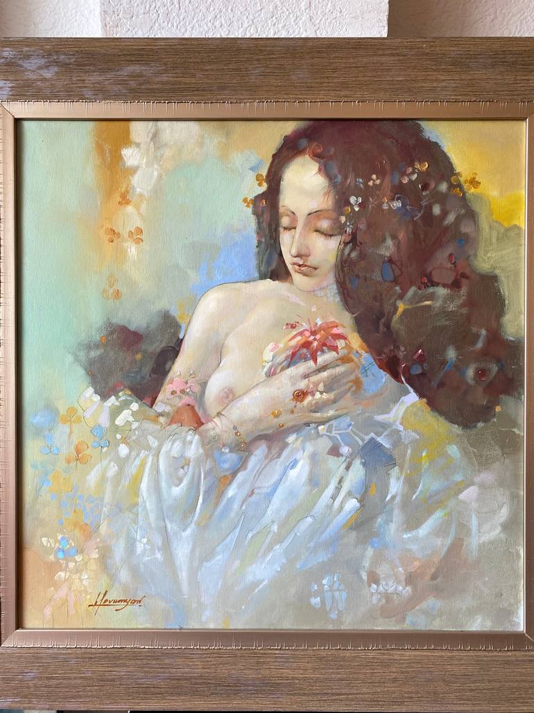 Original Impressionism People Painting by Tigran Hovumyan