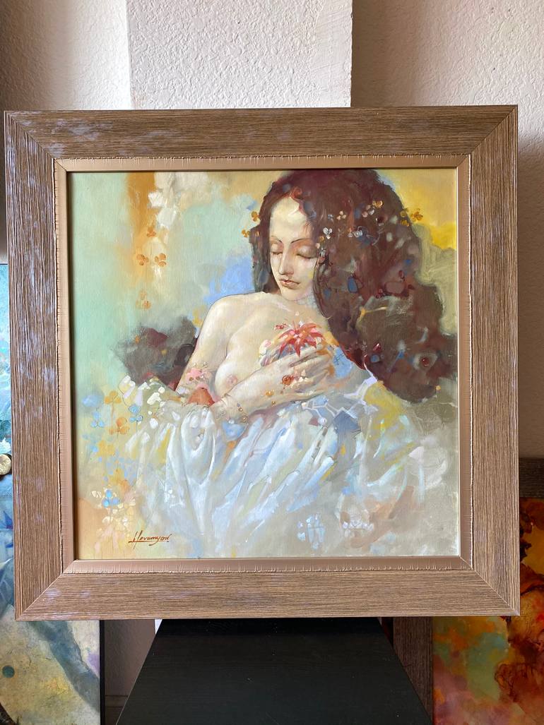 Original Impressionism People Painting by Tigran Hovumyan