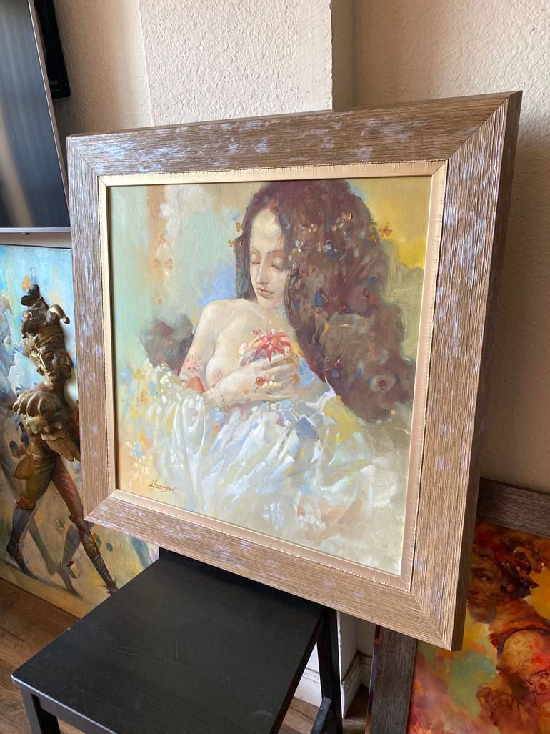 Original Impressionism People Painting by Tigran Hovumyan