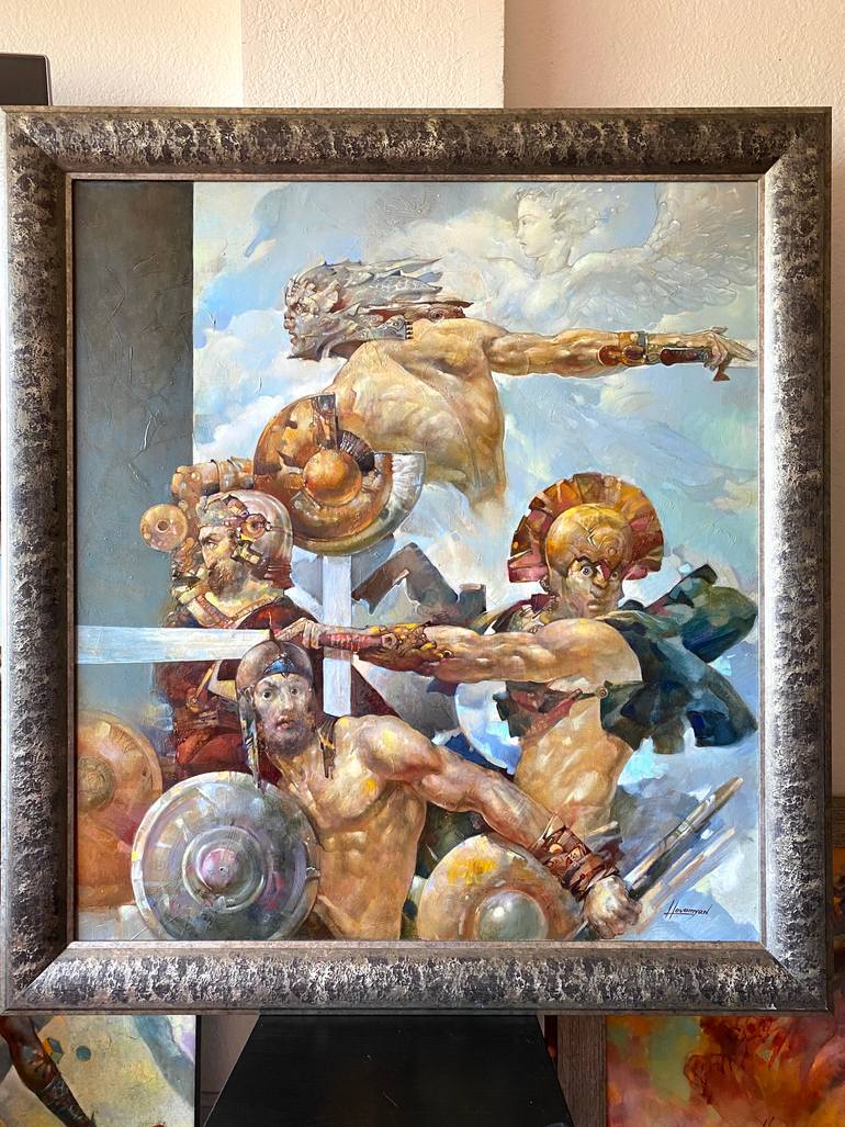 Original Impressionism People Painting by Tigran Hovumyan