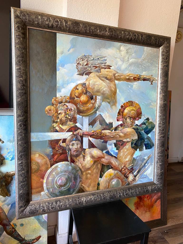 Original Impressionism People Painting by Tigran Hovumyan