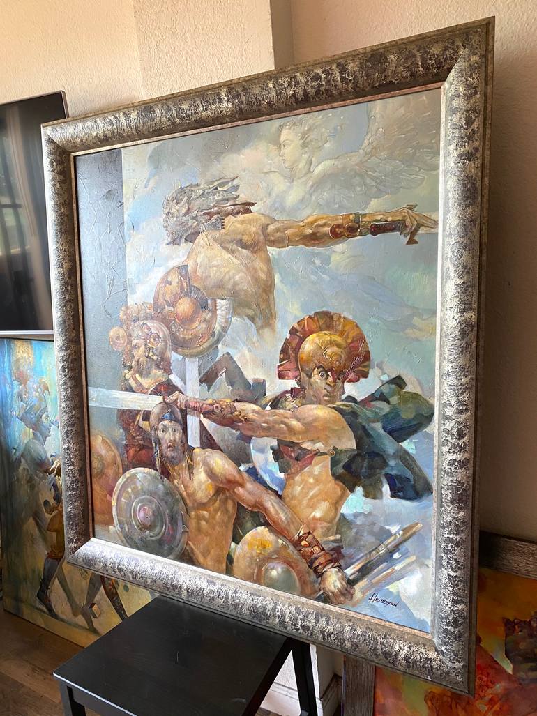 Original Impressionism People Painting by Tigran Hovumyan