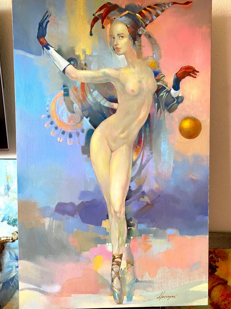 Original Impressionism Women Painting by Tigran Hovumyan