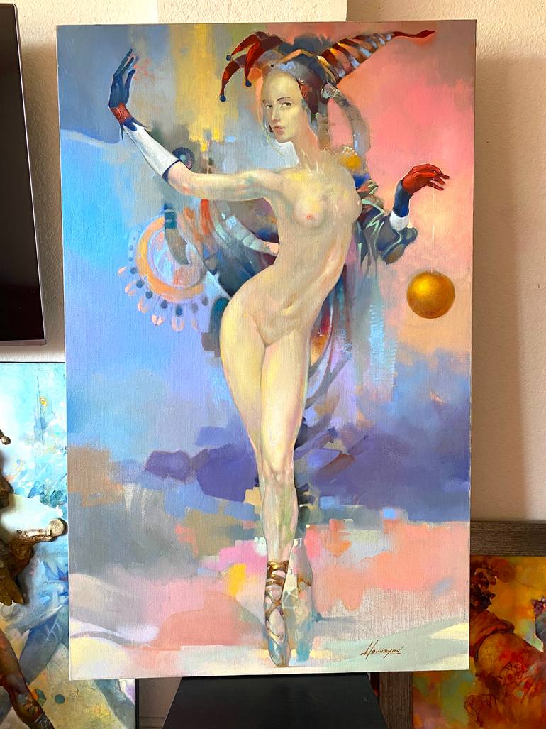 Original Impressionism Women Painting by Tigran Hovumyan