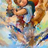 Childhood, Original Oil Painting by Tigran Hovumyan