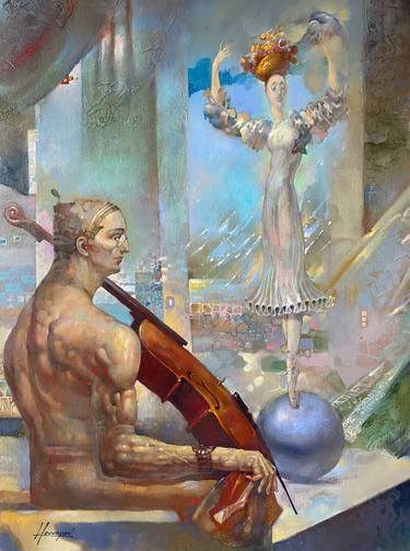 Print of Music Paintings by Tigran Hovumyan