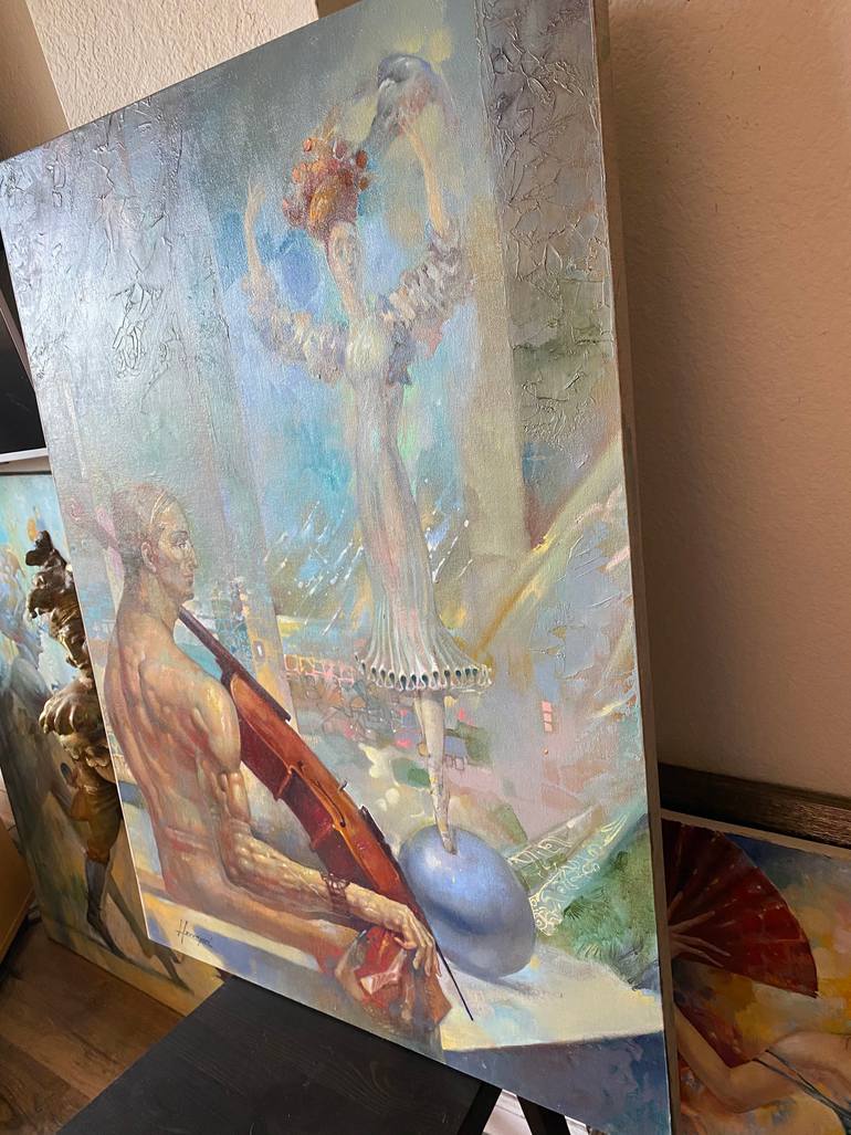 Original Figurative Music Painting by Tigran Hovumyan