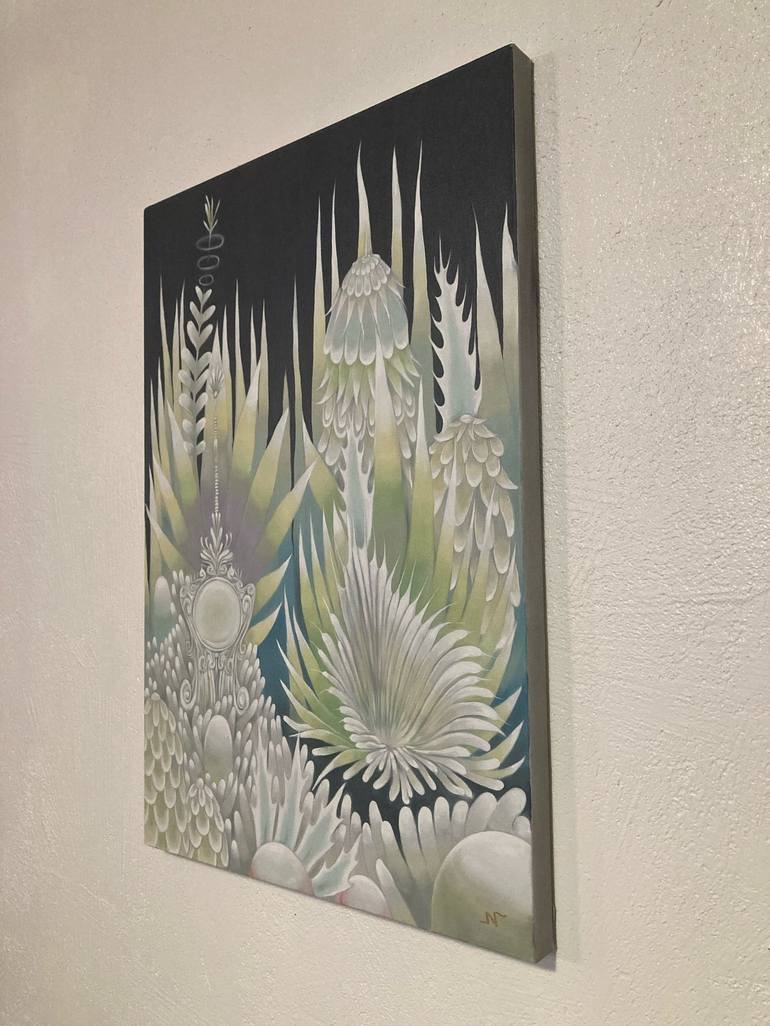 Original Art Deco Botanic Painting by Neeka Allsup