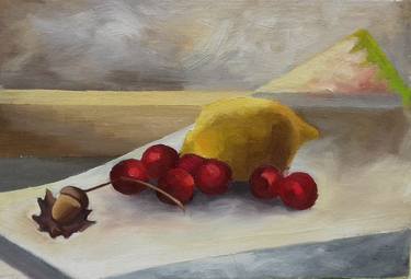 Original Figurative Food Paintings by Horia Solomon