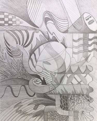 Print of Cubism Abstract Drawings by Horia Solomon