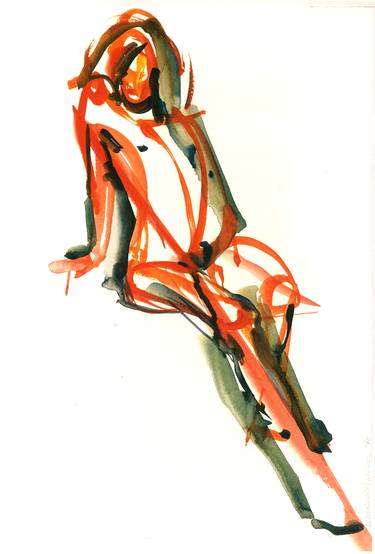Original Figurative Women Painting by Leopold Wurzenberger