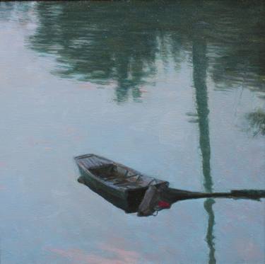 Original Art Deco Boat Paintings by huang yuzi