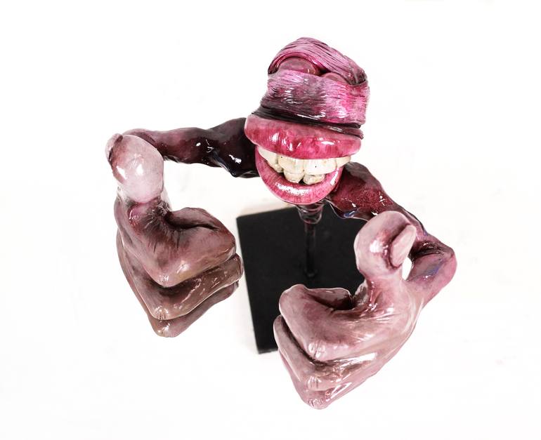 Original Figurative Humor Sculpture by Agnes Fodor