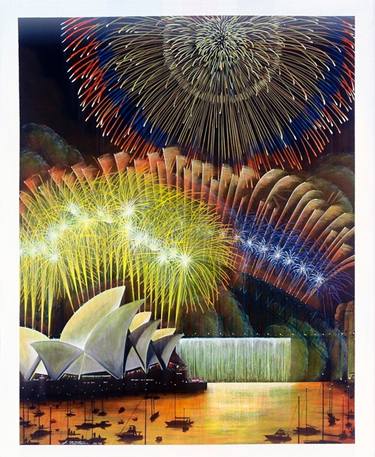 Golden Sydney Harbour Fireworks thumb