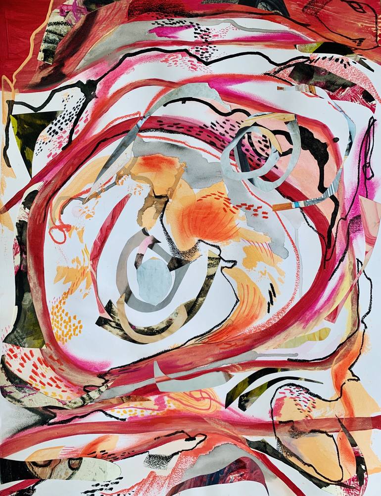 Original Modern Abstract Collage by Kera Morgan