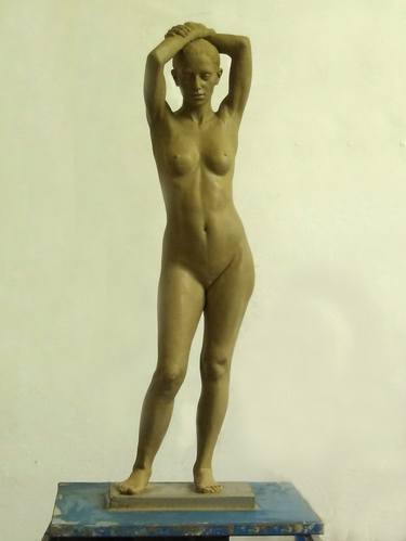 Original Figurative Nude Sculpture by Kovács Tibor