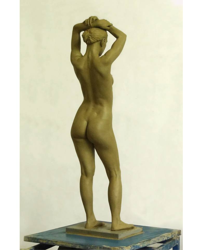 Original Figurative Nude Sculpture by Kovács Tibor