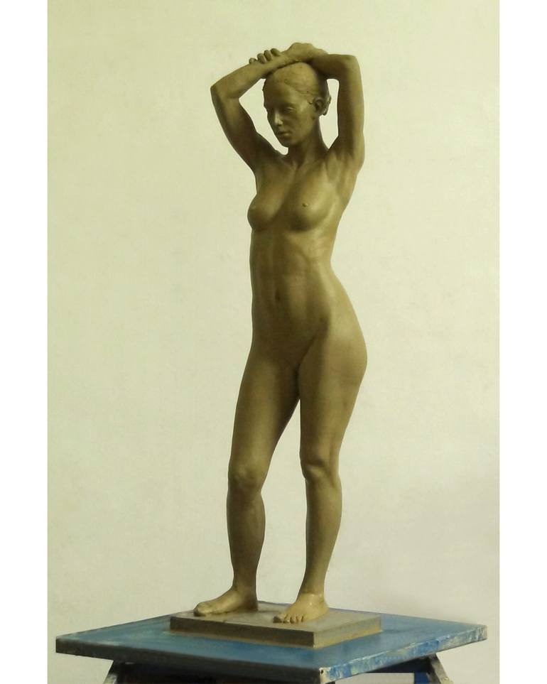 Original Figurative Nude Sculpture by Kovács Tibor
