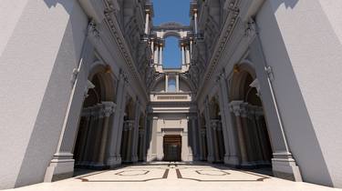 Architecture of Saint Ignatius church in Rome - Limited Edition of 10 thumb