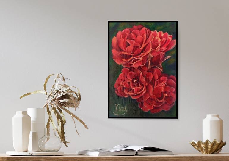 Original Realism Floral Painting by Natalia Shabai