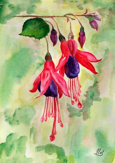 Print of Fine Art Botanic Paintings by Natalia Shabai