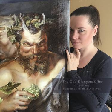 The God Dionysus Gifts | Two Satyrs | by Yulia Olkhovaia thumb