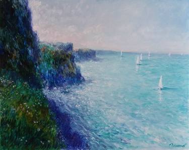 Original Impressionism Seascape Paintings by Yevhenii Chernov