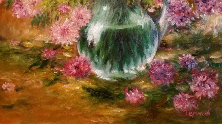 Original Impressionism Still Life Painting by Yevhenii Chernov