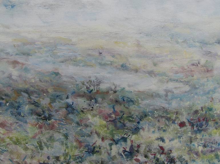 Original Expressionism Landscape Painting by Kazimiera Dymek