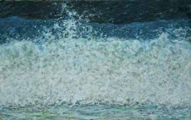 Original Impressionism Seascape Painting by Kazimiera Dymek