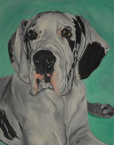 Print of Realism Dogs Paintings by Bettie Bowles