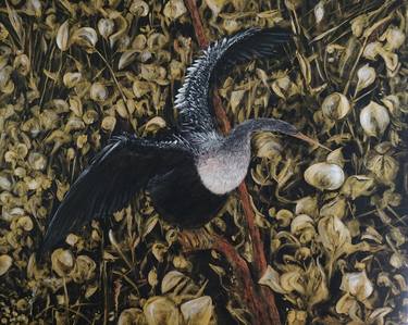 Anhinga in Gold thumb