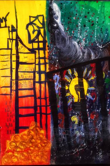 Original Abstract Expressionism Abstract Painting by Tausif Ertiza