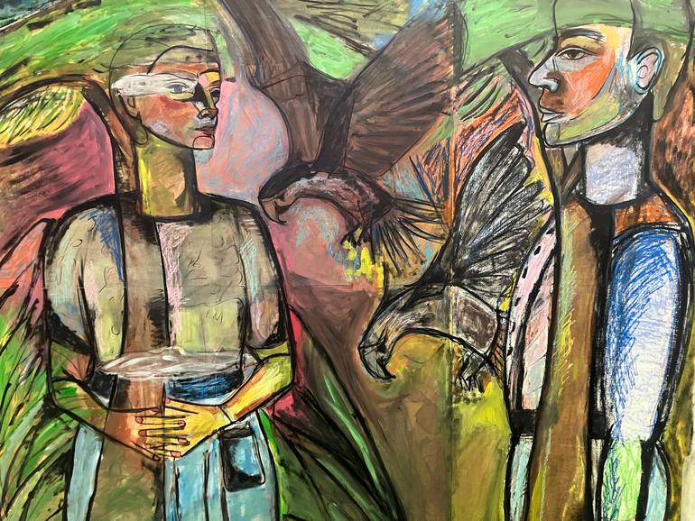 Susanna's garden Painting by Emma Brands | Saatchi Art India