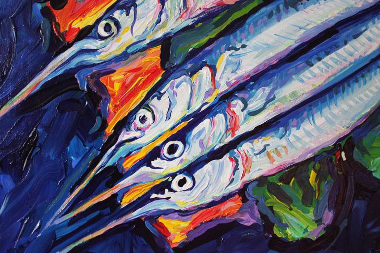 Original Figurative Fish Painting by Vjeran Čengić