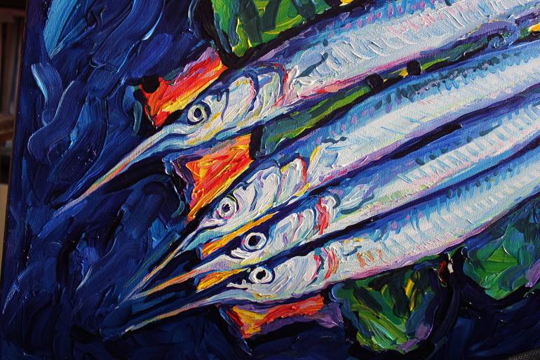 Original Figurative Fish Painting by Vjeran Čengić