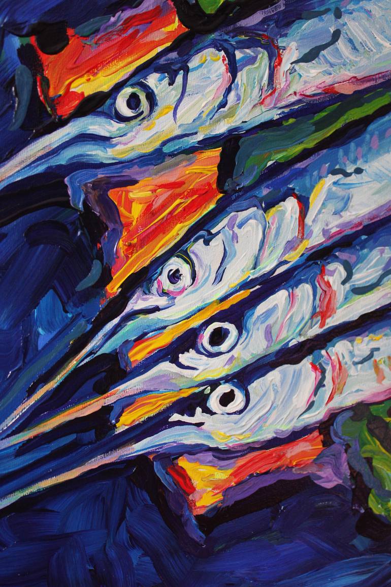 Original Figurative Fish Painting by Vjeran Čengić