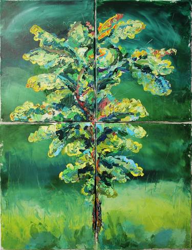 Original Expressionism Tree Paintings by Vjeran Čengić