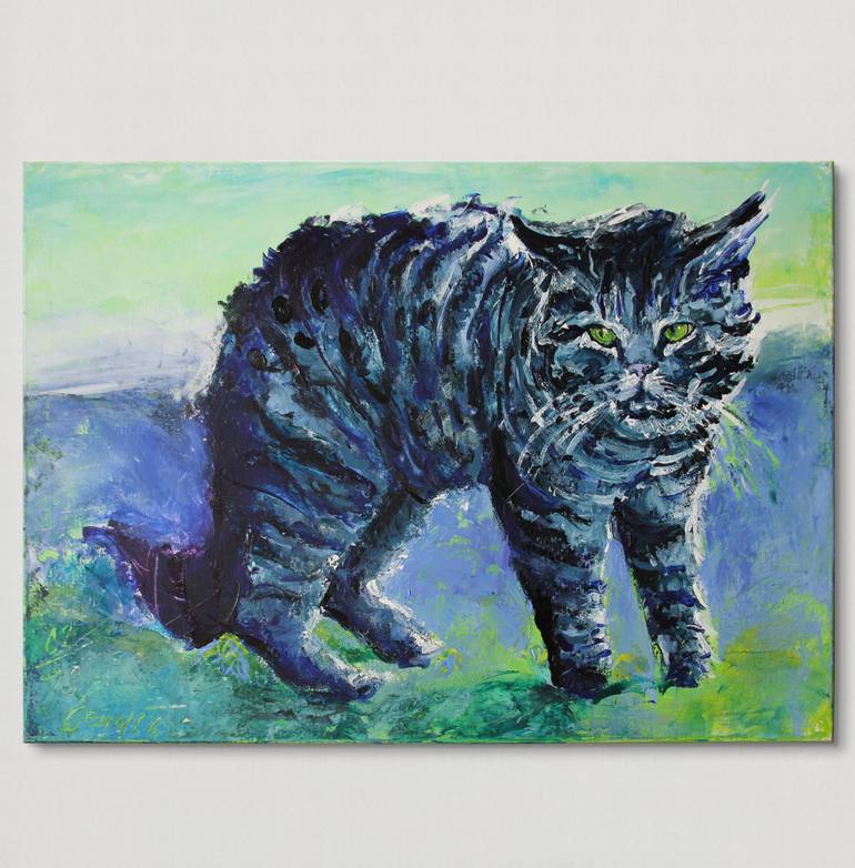 Original Expressionism Animal Painting by Vjeran Cengic