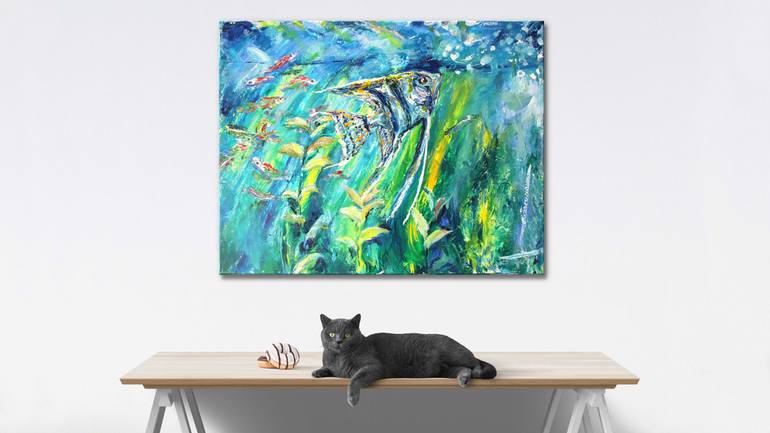 Original Expressionism Animal Painting by Vjeran Cengic