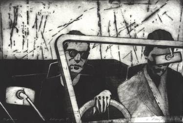 Print of Figurative People Printmaking by Paweł Kwiatkowski