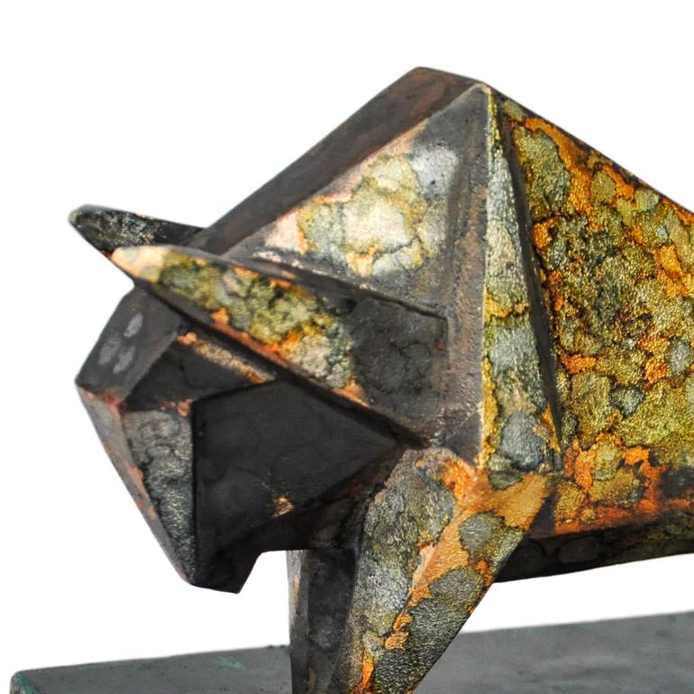 Original Cubism Animal Sculpture by Anna Inkova