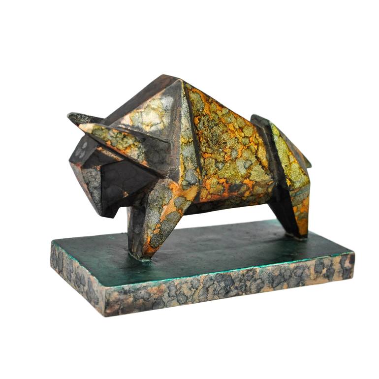 Original Cubism Animal Sculpture by Anna Inkova