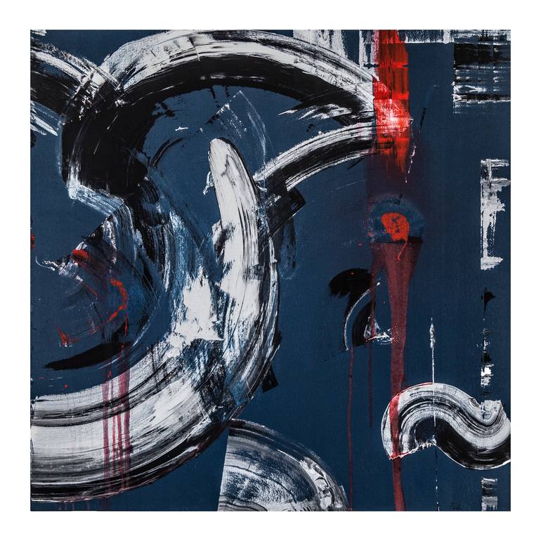 Original Abstract Painting by Stefano Festa  Abstract Art on Canvas  time