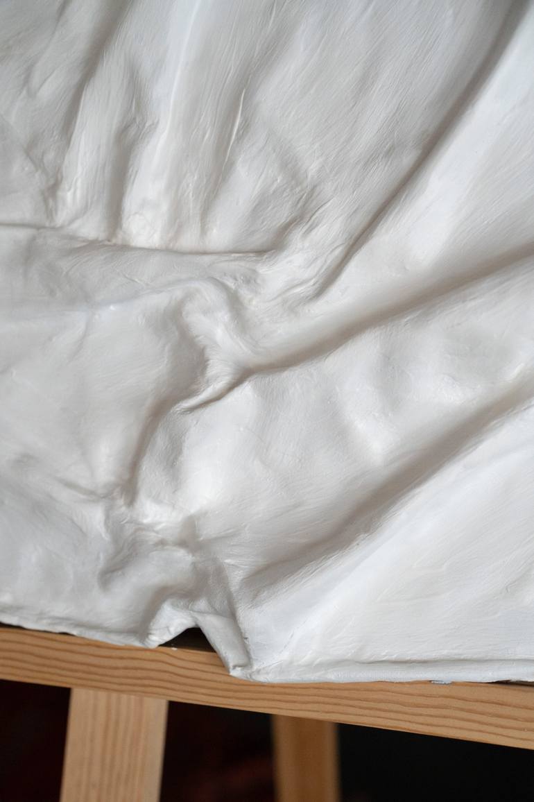 Original Abstract Expressionism Abstract Painting by White Abstracts