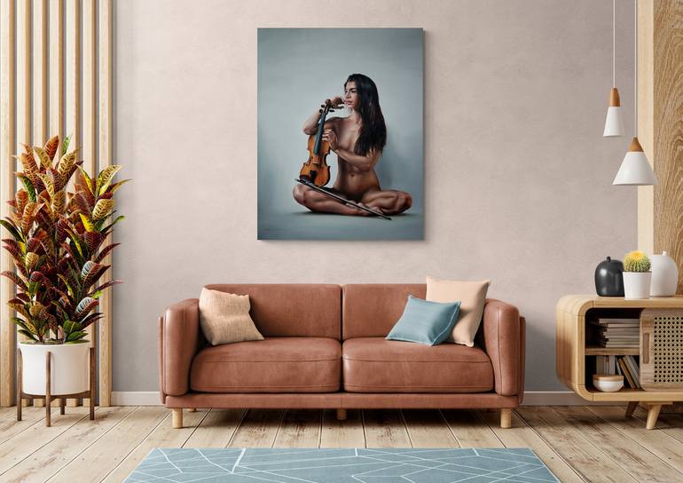 Original Figurative Nude Painting by Peter Duhaj