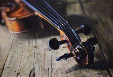 Still life with violin 2. (Artwork on commission) thumb