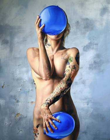 Original Figurative Nude Paintings by Peter Duhaj